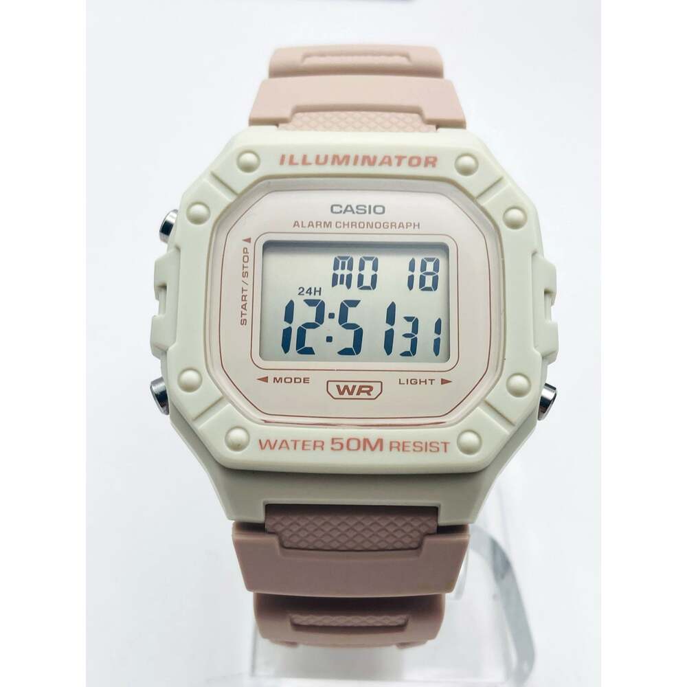 Casio Illuminator W-218H Multifunction Watch 43mm Alarm Backlight WR 5Bar Timer